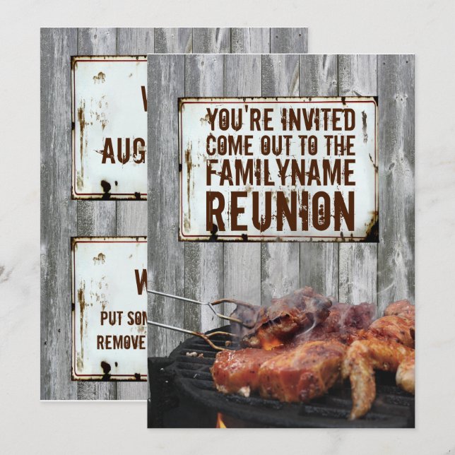 Family Reunion Invitations (Front/Back)