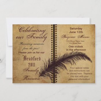 Family Reunion Invitations - Classic Design by TrudyWilkerson at Zazzle