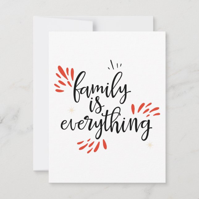 family reunion is everything thank you card (Front)