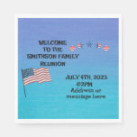 Family Reunion July 4th theme Party Napkins