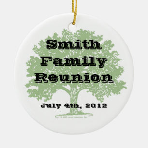 Family Reunion Keepsake Ceramic Ornament
