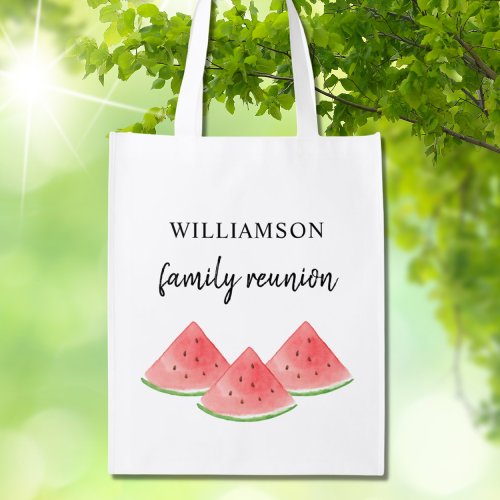 Family Reunion Keepsake  Grocery Bag