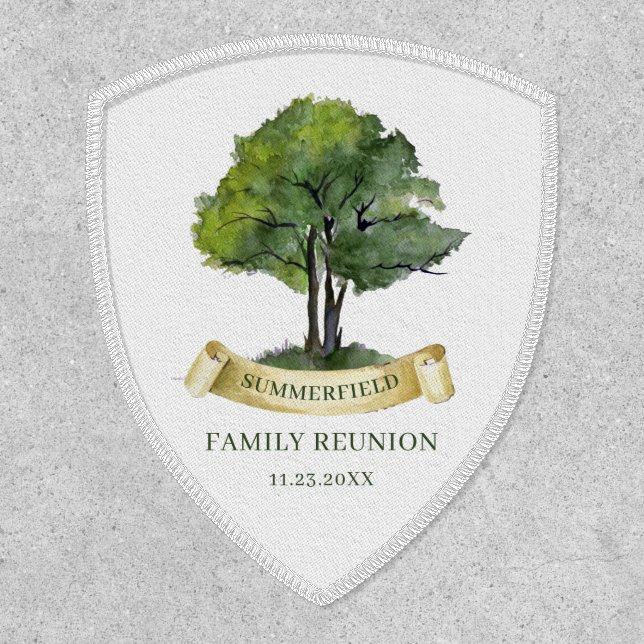 Family Reunion Keepsake Name Genealogy Patch (Front)
