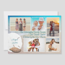 Family Reunion Keepsake Sand Dollar Photo Cards