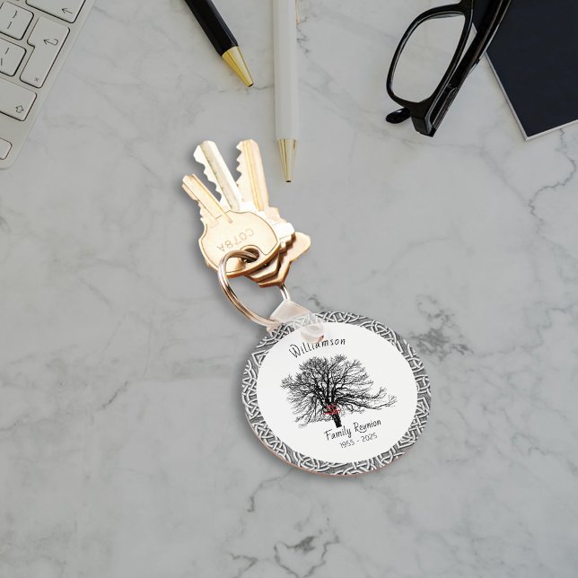 Family Reunion Keepsake Tree | Silver Celtic Keychain (Creator Uploaded)