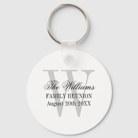 Family Reunion Keychains With Custom Name Monogram