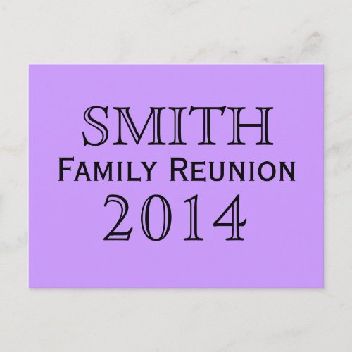 Family Reunion Lavender Background