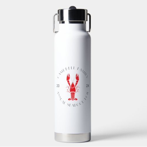 Family Reunion Lobster Boil Any Occasion Custom Water Bottle