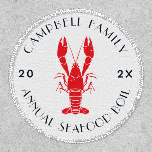 Family Reunion Lobster Boil Cookout Custom Patch