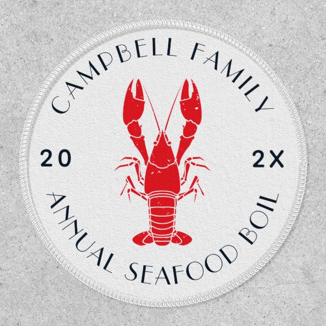 Family Reunion Lobster Boil Cookout Custom Patch (Front)