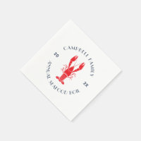 Family Reunion Lobster Boil Summer Custom Paper