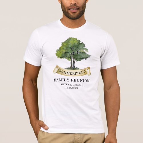 Family Reunion Matching Genealogy Tree Custom T_Shirt