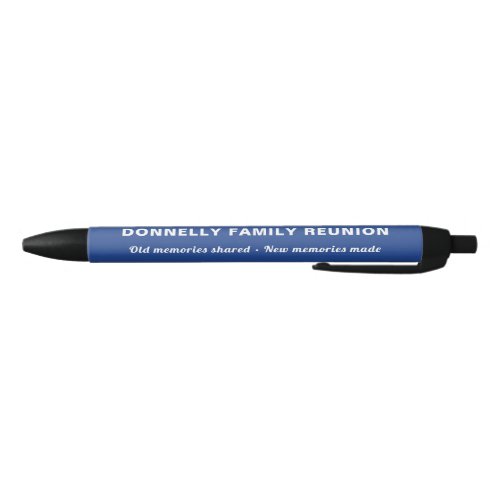 Family Reunion Memories Souvenir Keepsake Gift Black Ink Pen