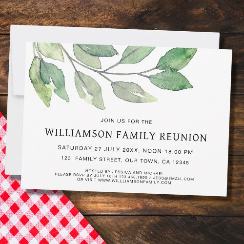 Family Reunion Modern Invitation