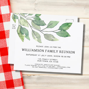 Family Reunion Modern Invitation Postcard