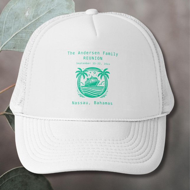 Family Reunion Monogram Hat | Cruise Group (Creator Uploaded)