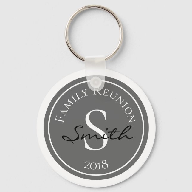 Family Reunion Monogram Keychain (Front)