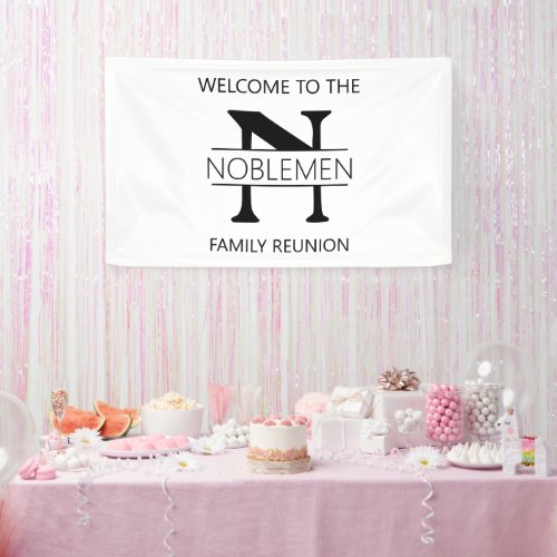 Family Reunion MONOGRAM Large Banner