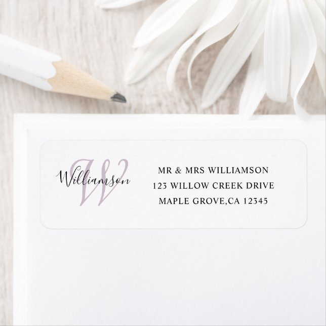 Family Reunion Monogram Simple Label (Insitu)