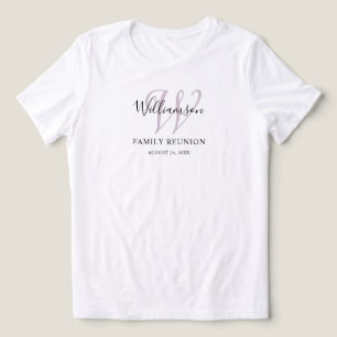 Family Reunion Monogram Simple Tri-Blend Shirt
