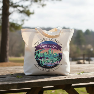 Family Reunion Mountain Lake Landscape Dk ID1126 Grocery Bag