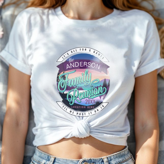 Family Reunion Mountain Lake Landscape Lt ID1126 T-Shirt (Creator Uploaded)