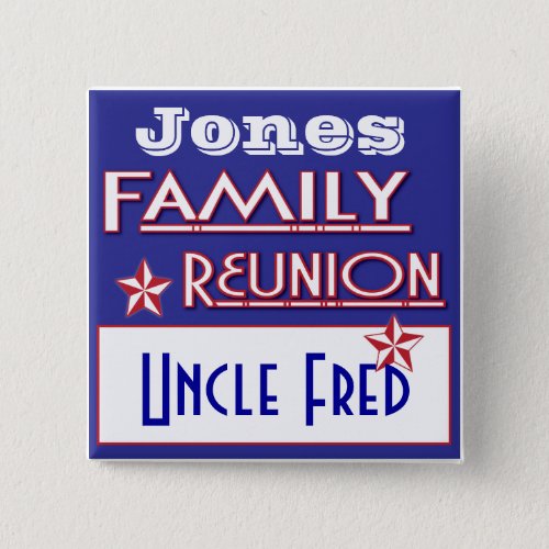 family reunion name tag button