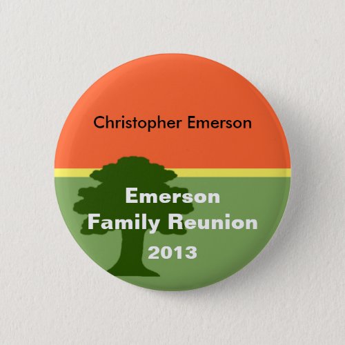 Family Reunion Name Tag Pin