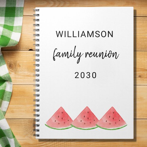 Family Reunion  Notebook