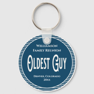 Family Reunion Oldest Guy Award Keychain