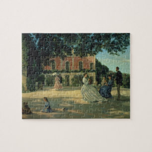 Family Reunion on the Terrace at Meric, 1867 Jigsaw Puzzle