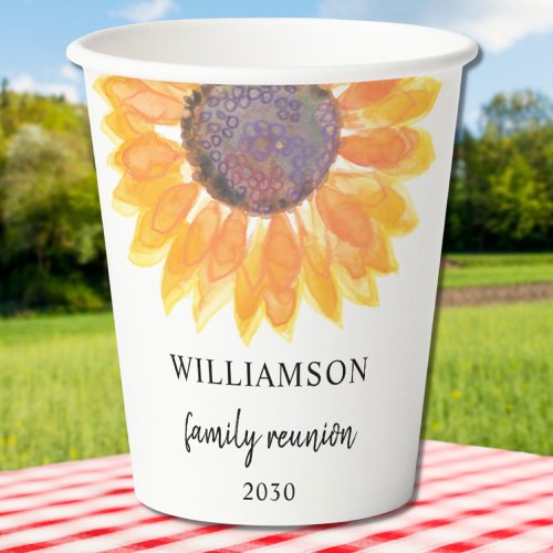 Family Reunion Paper Cups