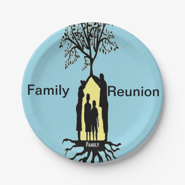Family Reunion Paper Plates (Front)