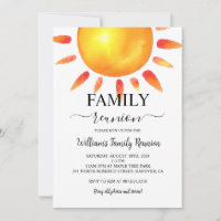 Family Reunion Party, Family Gathering Invitation