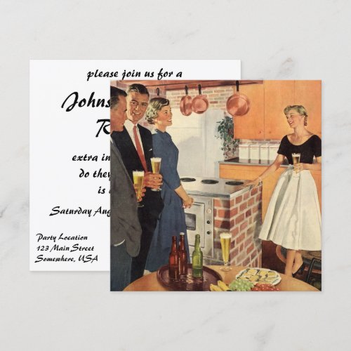 Vintage Family Reunion, Kitchen Party People Invite