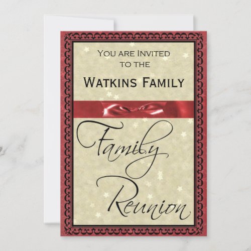 Family Reunion Party Invitation