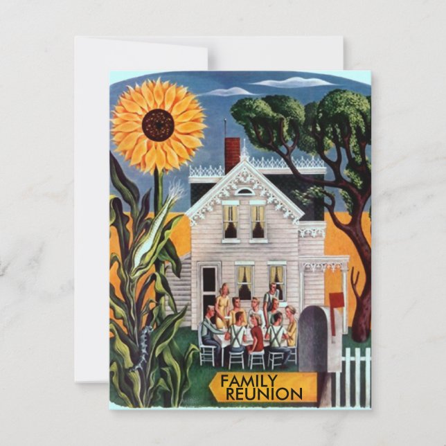 FAMILY REUNION PARTY INVITATION ~ EZ TO CUSTOMIZE (Front)