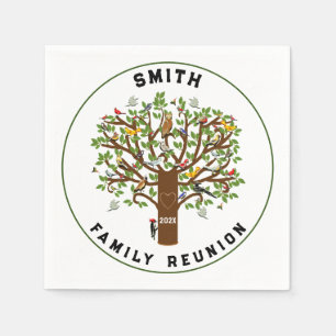Family Reunion Party Napkins