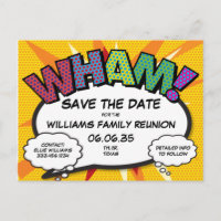 Family Reunion Party Save the Date Modern Fun 