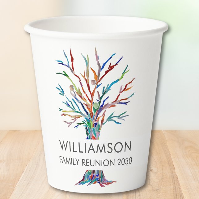  Family Reunion Personalized Family Tree Paper Cup (Creator Uploaded)