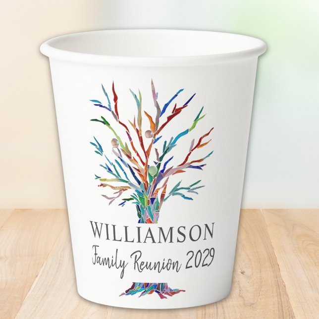  Family Reunion Personalized Family Tree Paper Cup (Creator Uploaded)