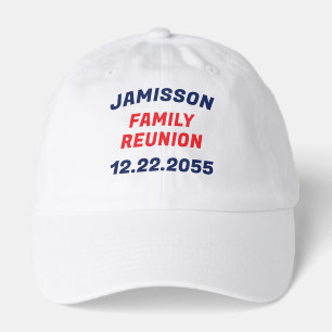 Family Reunion Personalized Name and Date Hat