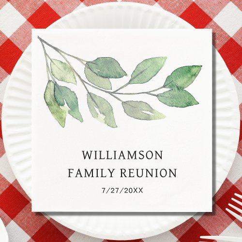 Family Reunion Personalized Napkins