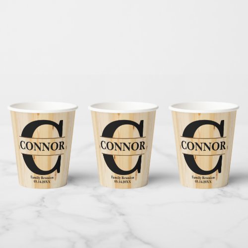 Family Reunion   Personalized Paper Cups