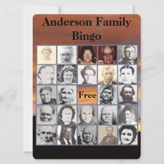 Family Reunion Photo Bingo Sunset Photo
