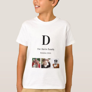 Family reunion photo collage monogram T-Shirt