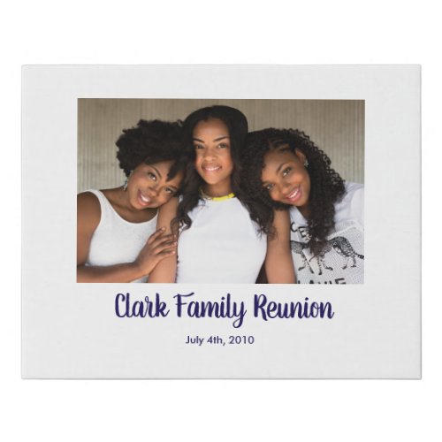 Family Reunion photo custom Sign In