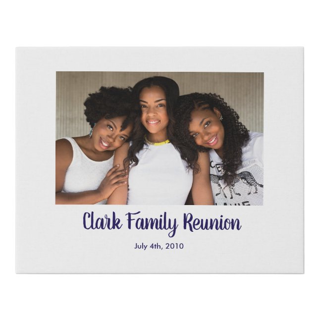 Family Reunion photo custom Sign In (Front)