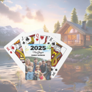 Family Reunion Photo Poker Cards