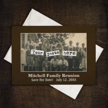 Family Reunion Photo Template Announcement by jennsdoodleworld at Zazzle